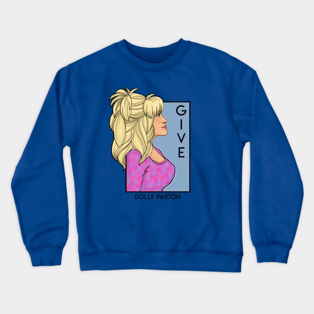 Give Crewneck Sweatshirt by KHallion